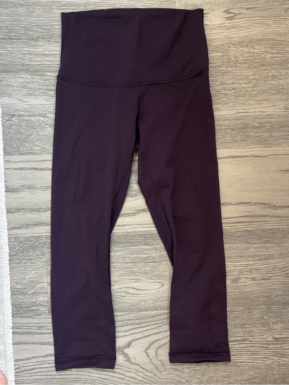 lululemon Maroon High Rise Cropped Leggings Size 6